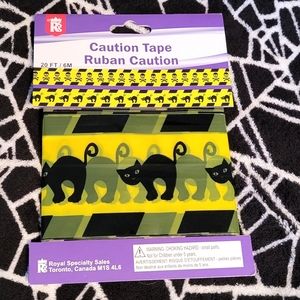 ⚡3/$15⚡ *NEW* HALLOWEEN DECOR Black Cat Caution Tape Indoor/Outdoor